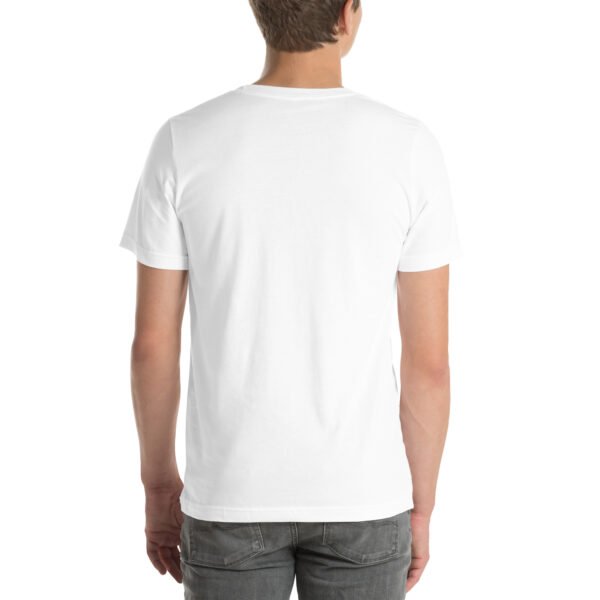 White FRONT XCOMTB.COM Logo Unisex Short Sleeve t-shirt - Image 3